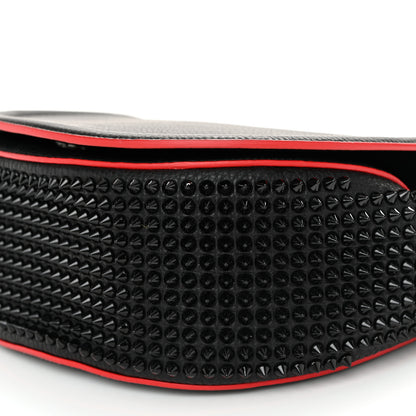 Christian Louboutin Calfskin Spikes Panettone Messenger Black 9 of 9
