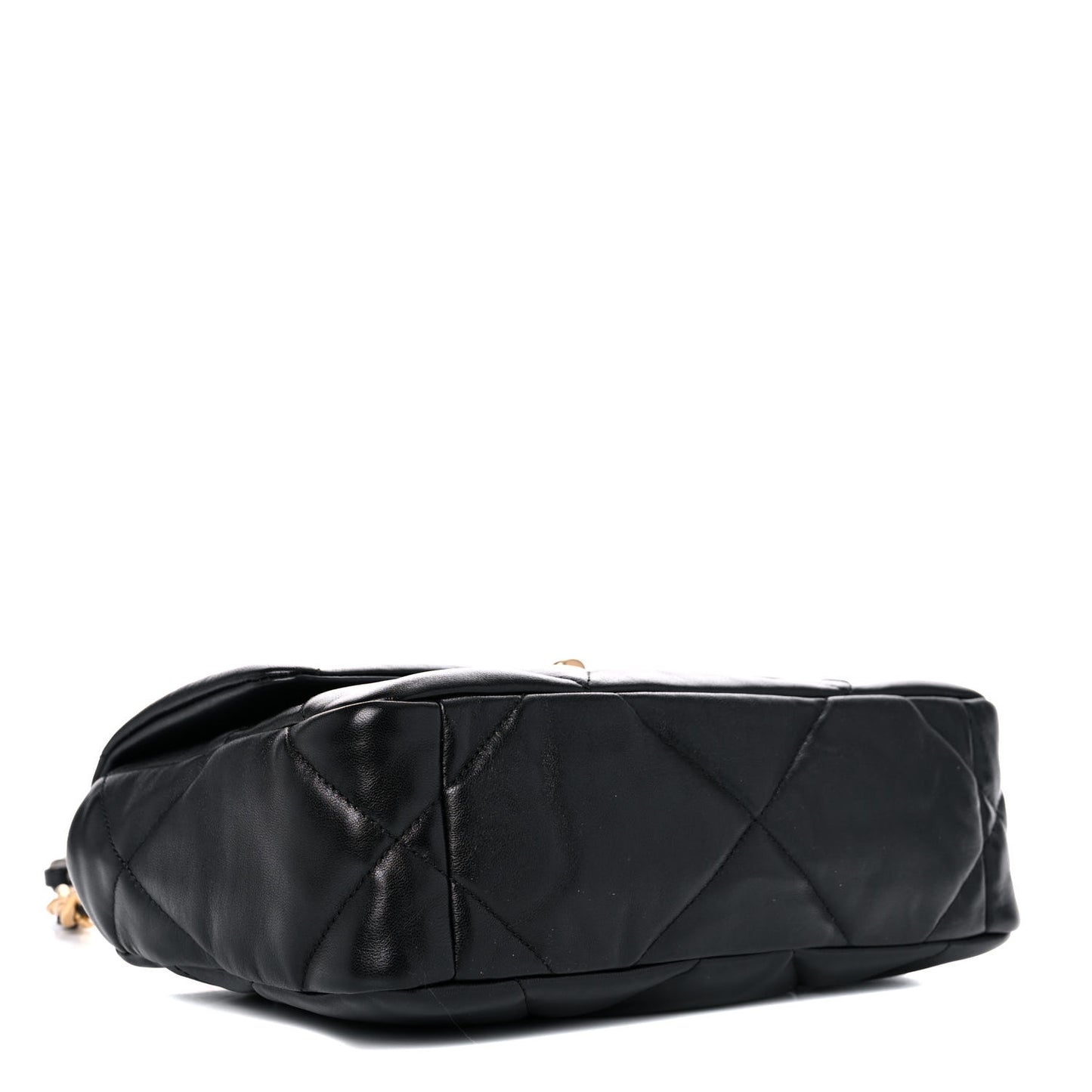 Lambskin Quilted Medium Chanel 19 Flap Black