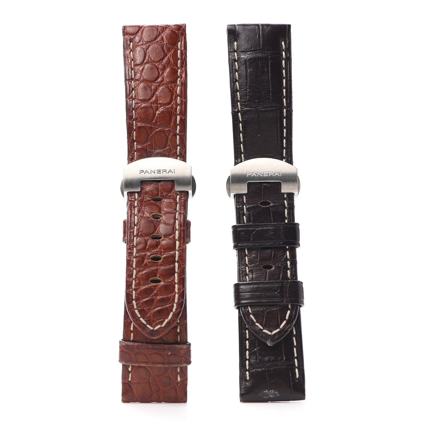 Stainless Steel Alligator 40mm Luminor Marina Automatic Watch Black PAM00048