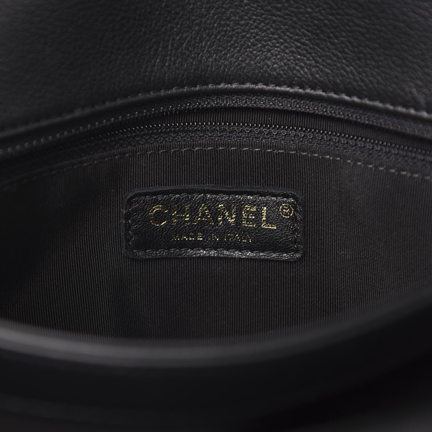 Chanel Grained Calfskin Chevron Stitched Medium Chic Top Handle Flap Black 6 of 11