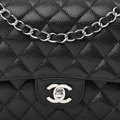 Chanel Caviar Quilted Medium Double Flap Black 8 of 12