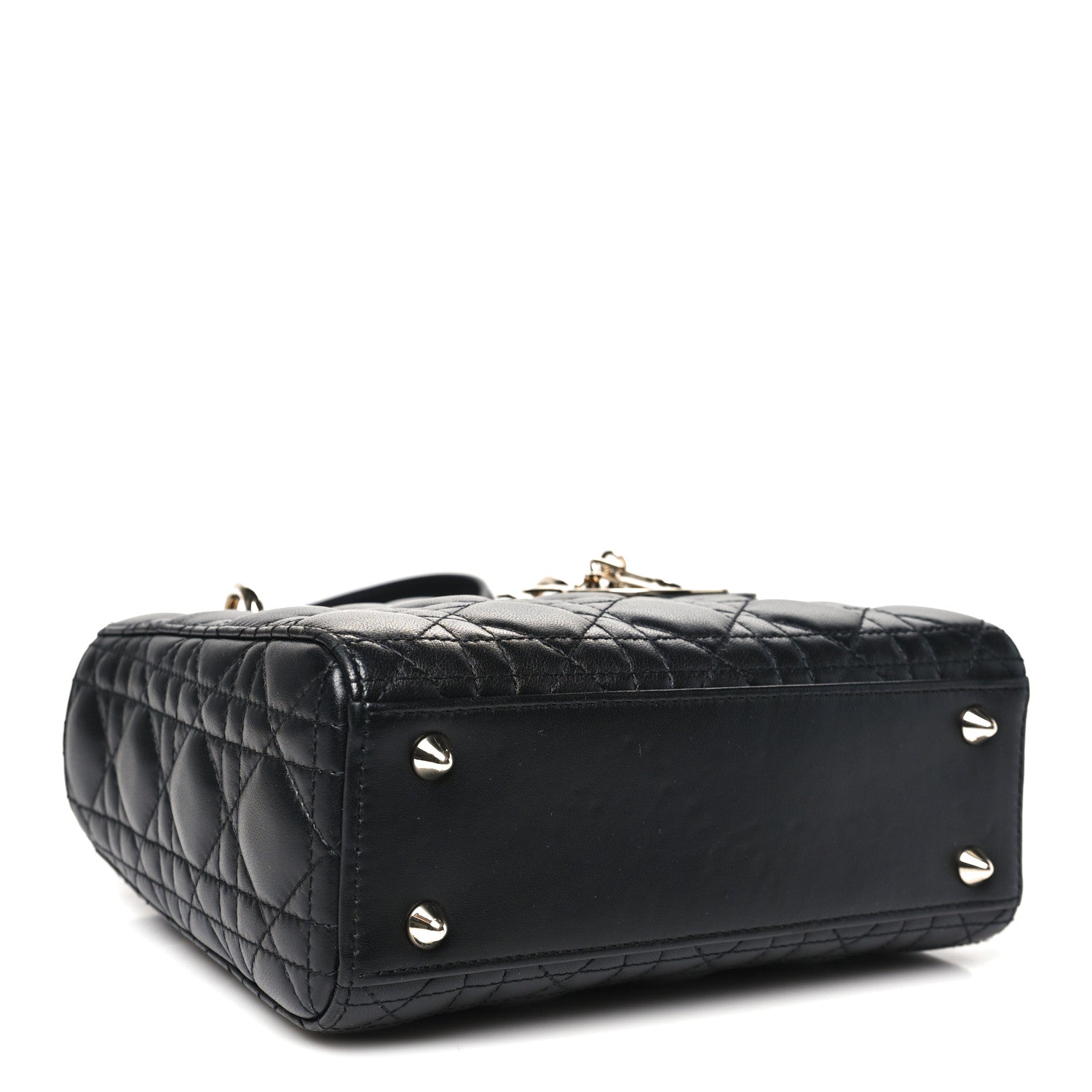 Christian Dior Lambskin Cannage Small My ABCDior Lady Dior Black 3 of 11