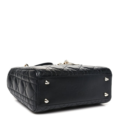 Christian Dior Lambskin Cannage Small My ABCDior Lady Dior Black 3 of 11