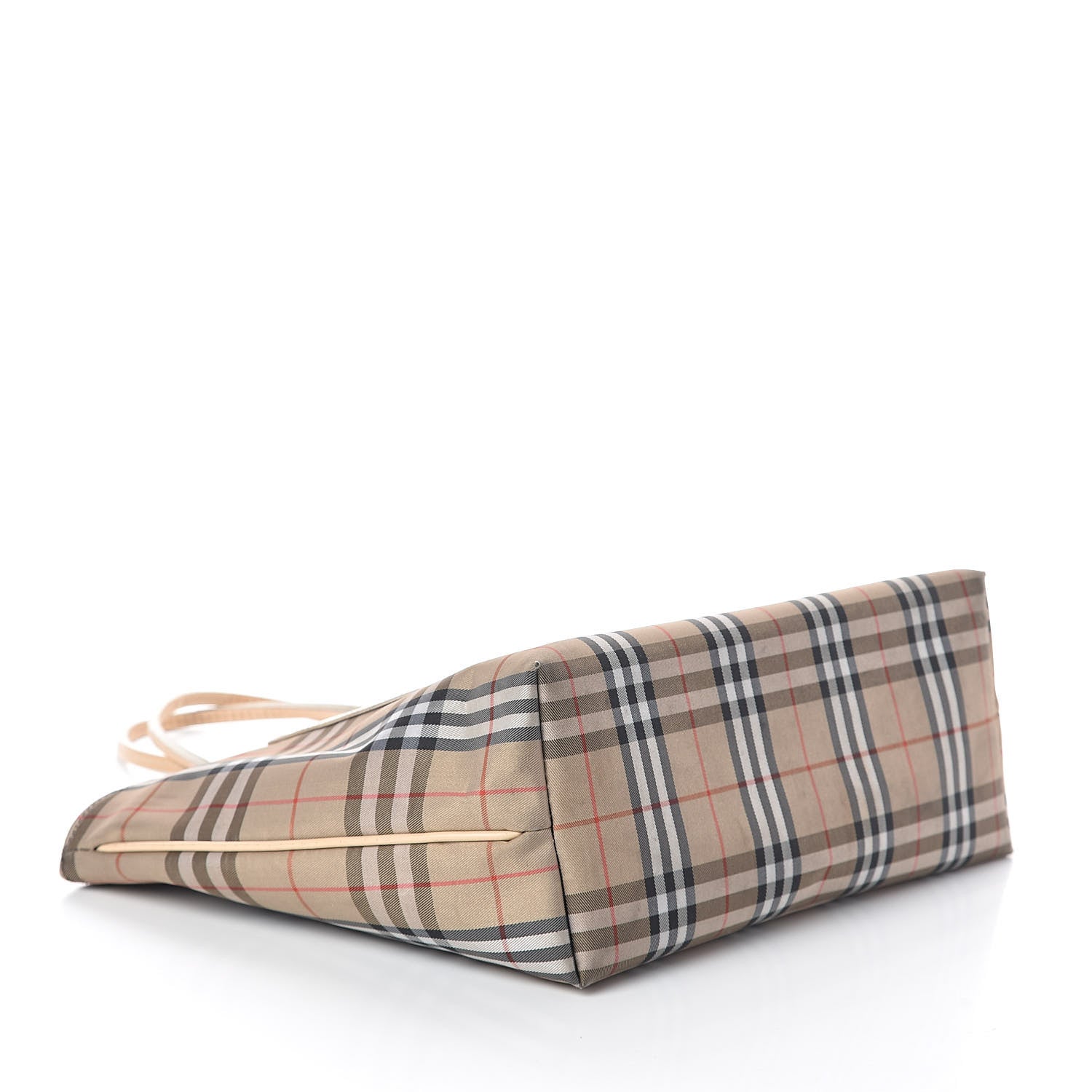 Burberry Canvas House Check Small Front Pocket Tote Beige 4 of 10