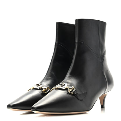 Gucci Nappa Zumi Mid Ankle Boots 37.5 Black 3 of 17