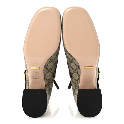 Gucci GG Supreme Monogram Malaga Kid Blondie 55mm Ankle Boots 41 Beige Ebony New Acero 6 of 10
