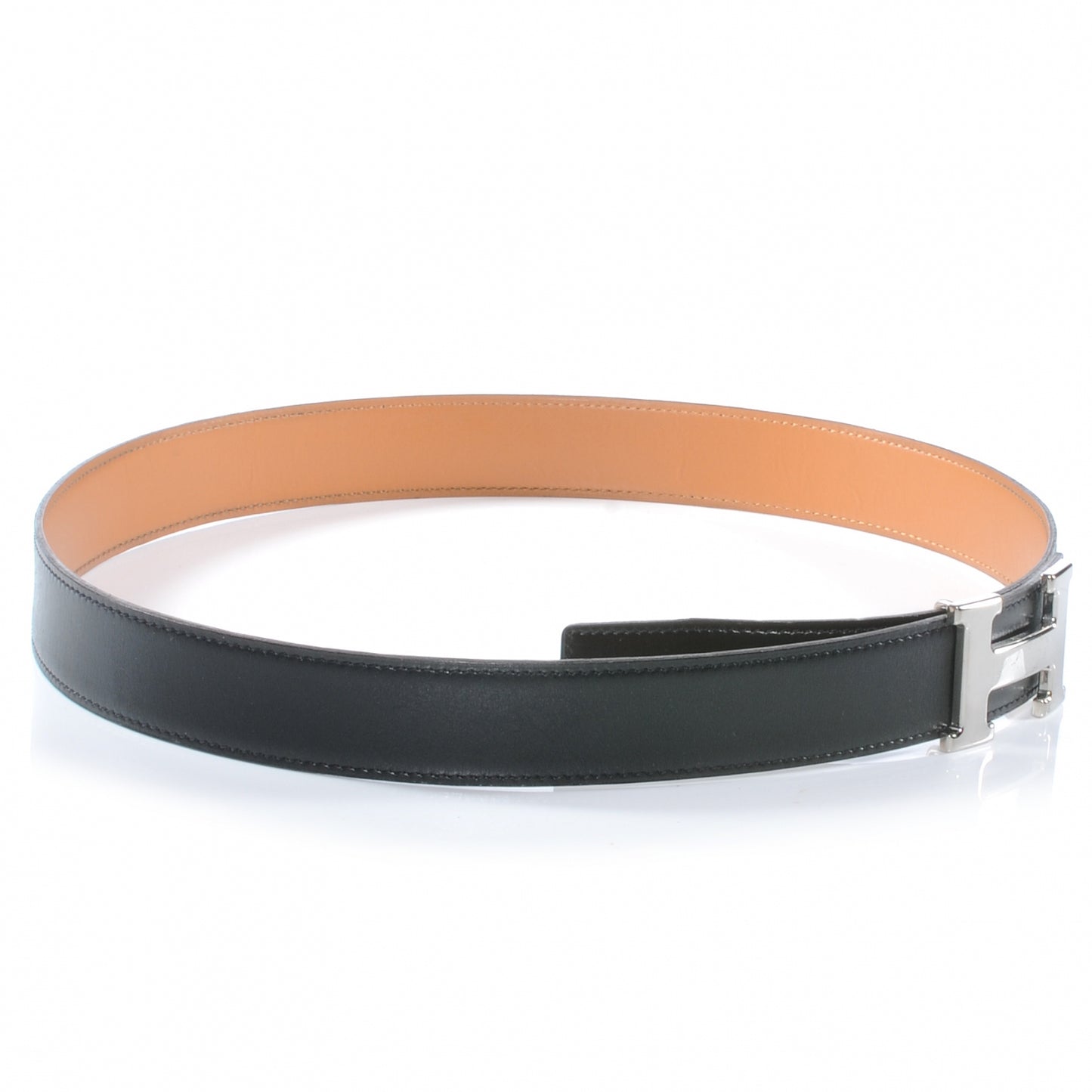 Box and Chamonix Reversible Constance 32mm H Belt 90 Noir Natural
