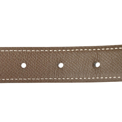 Hermes Swift Epsom 24mm Mini Constance H Belt 80 Black Etoupe 3 of 4