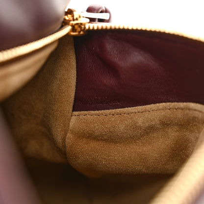Loewe Calfskin Small Woven Puzzle Bag Dark Burgundy 7 of 11