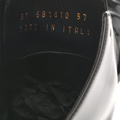 Saint Laurent Calfskin Womens Army Combat Boots 37 Black 8 of 9