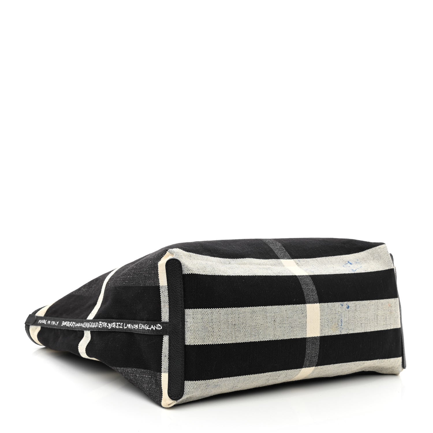 Burberry Coated Canvas Mega Check Sketchbook Medium Reversible Doodle Tote Black 18 of 27