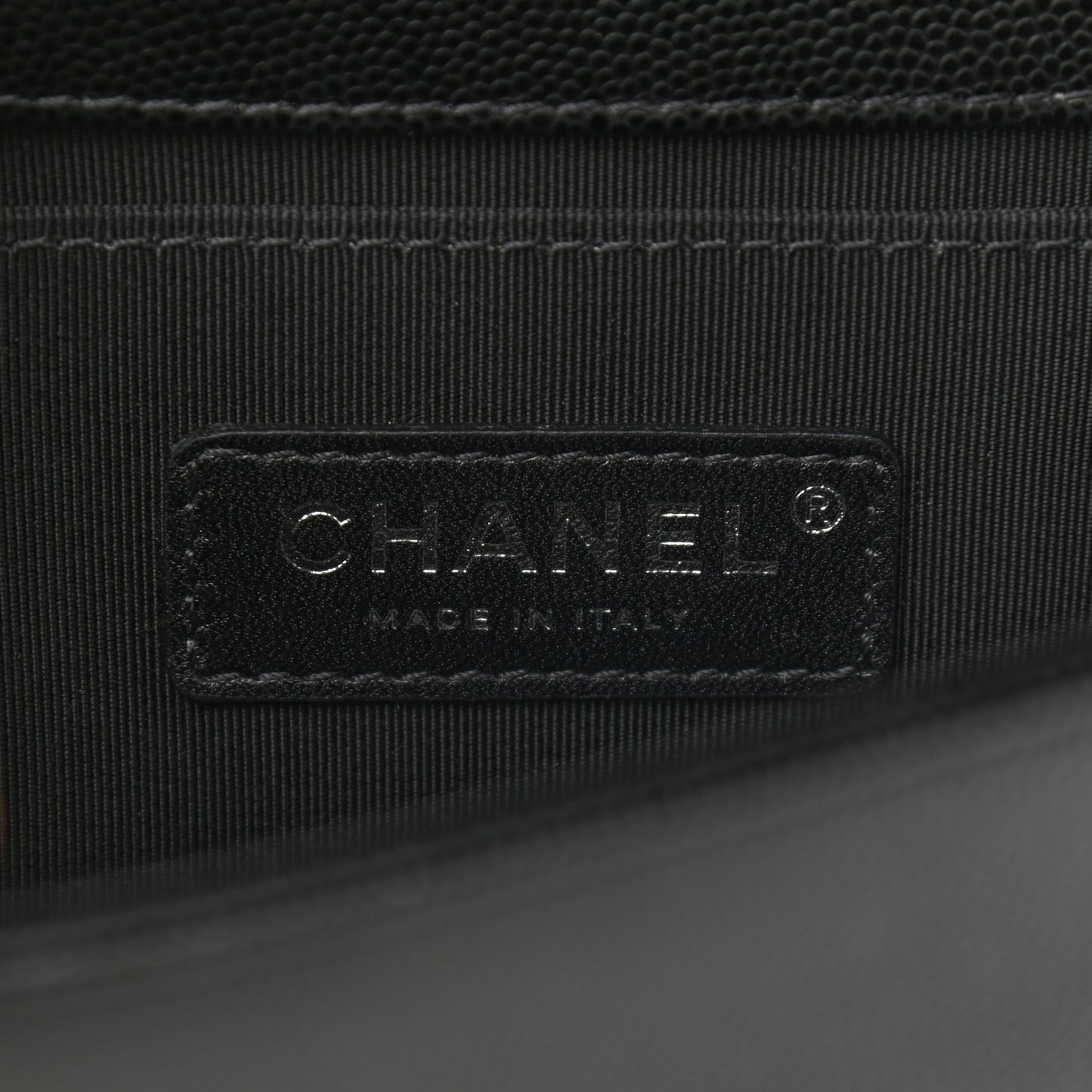 Caviar Quilted Small Boy Flap Black