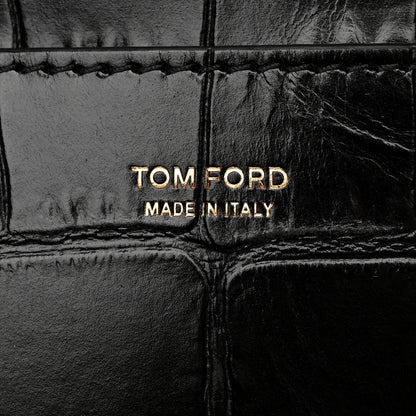 Tom Ford Calfskin Croc-Embossed Medium Jennifer Black 6 of 12
