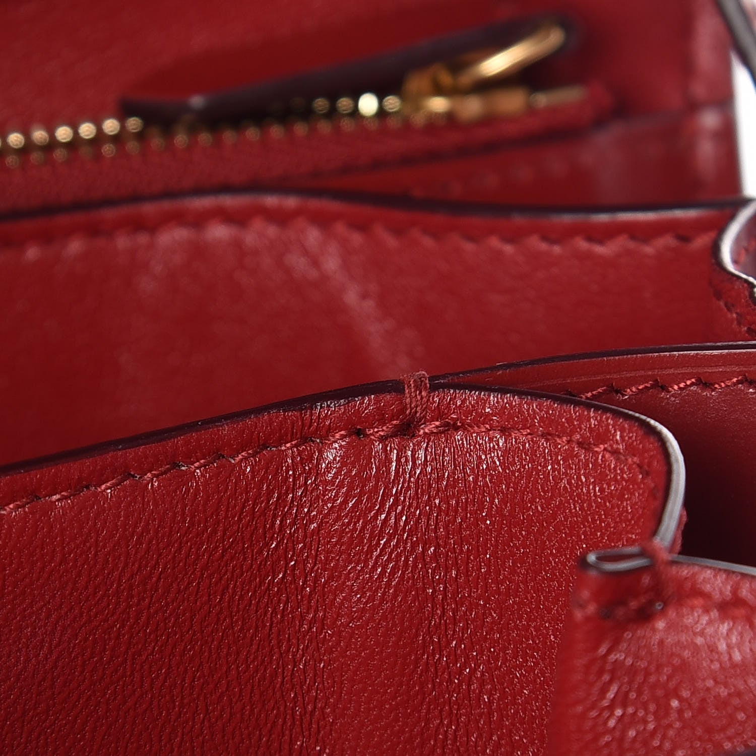 Celine Box Calfskin Medium Classic Box Flap Bag Red 9 of 13