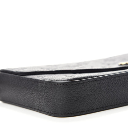 Louis Vuitton Empreinte Pochette Felicie Chain Wallet Black 7 of 12