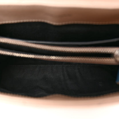 Saint Laurent Calfskin Y Quilted Monogram Small Loulou Chain Satchel Marble Pink 5 of 10