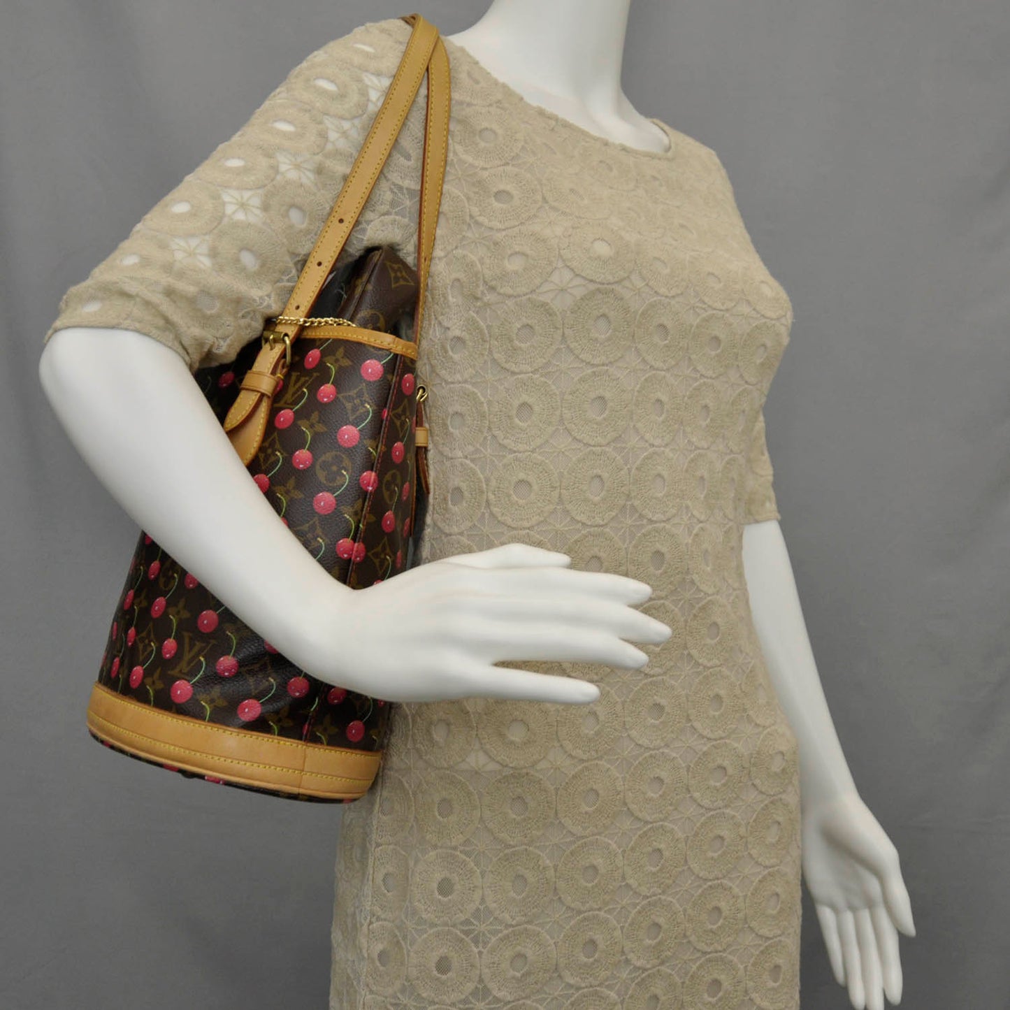 Monogram Cerises Bucket Bag