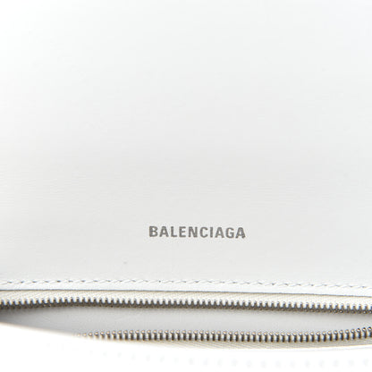 Balenciaga Shiny Box Calfskin Tonal B Small Hourglass Top Handle Bag White 8 of 11