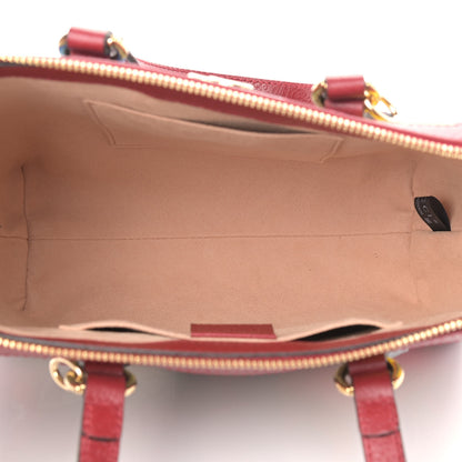 Gucci GG Supreme Monogram Flora Web Small Ophidia Tote Bag Red 5 of 9