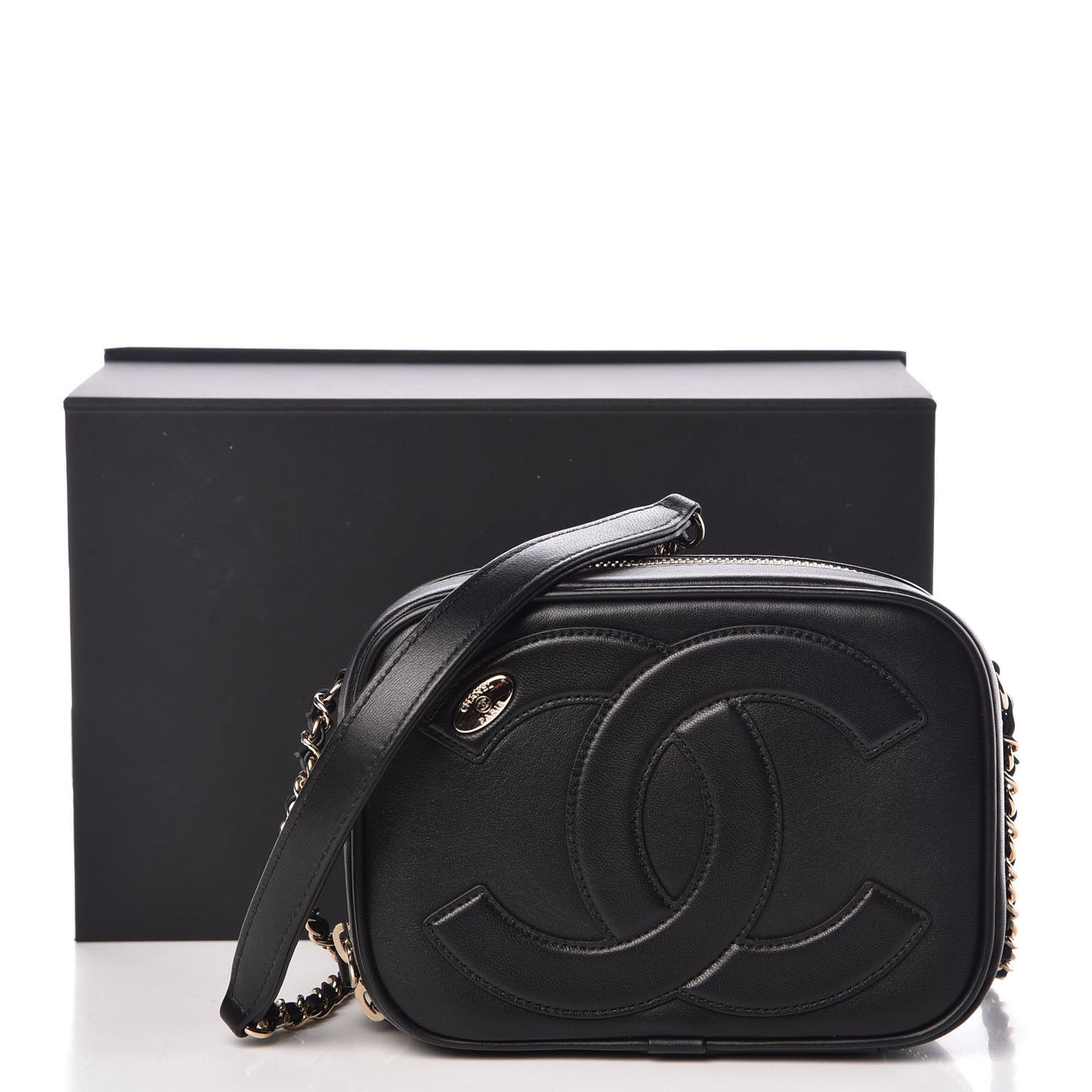 Calfskin CC Mania Camera Case Black