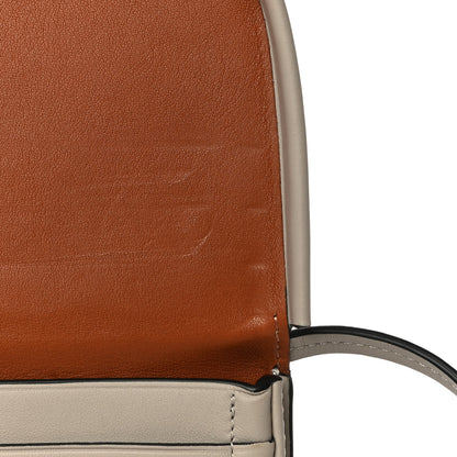 Loewe Buffed Calfskin Logo Embossed Small Heel Pouch Light Oat Tan 12 of 12