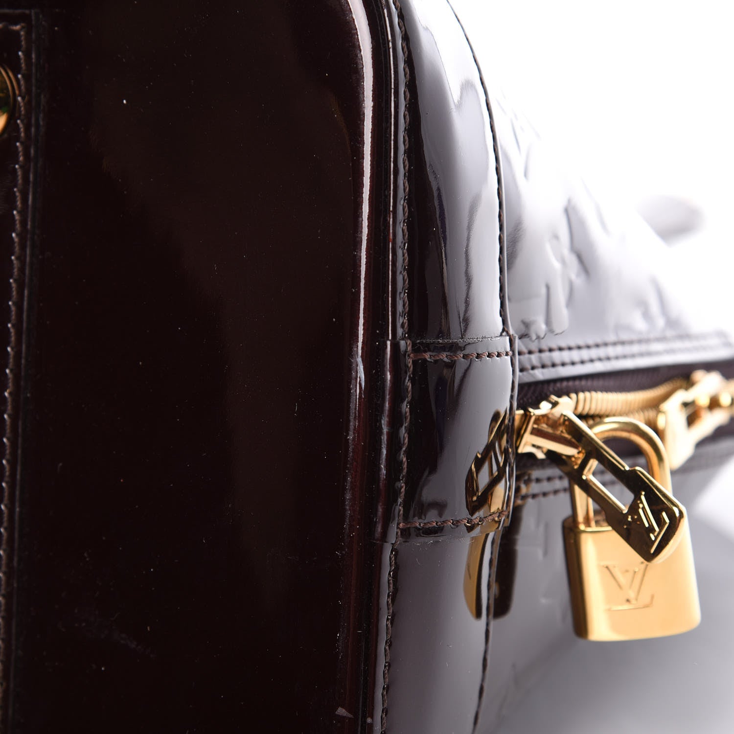 Louis Vuitton Vernis Alma GM Amarante 13 of 14