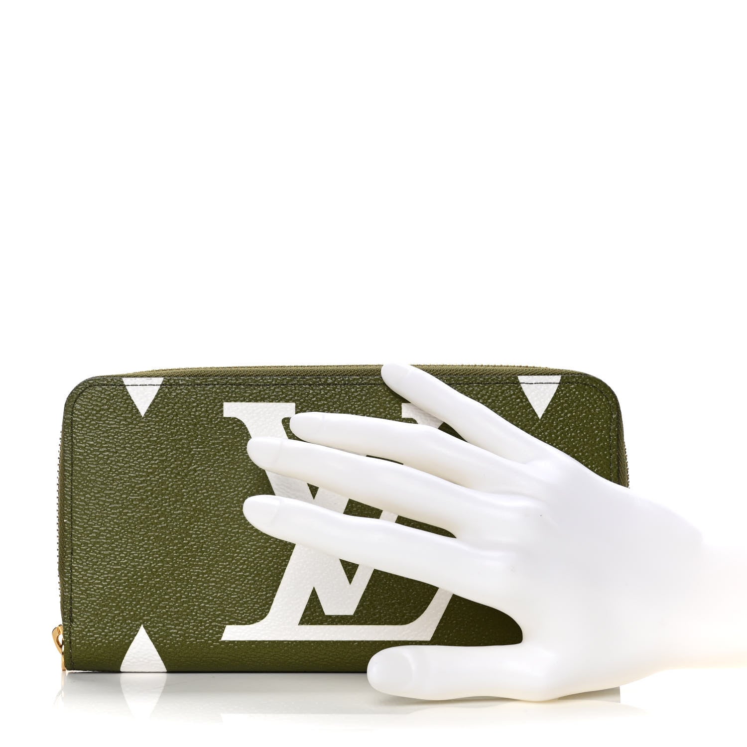 Louis Vuitton Monogram Giant Zippy Wallet Kaki White 6 of 6