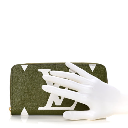 Louis Vuitton Monogram Giant Zippy Wallet Kaki White 6 of 6