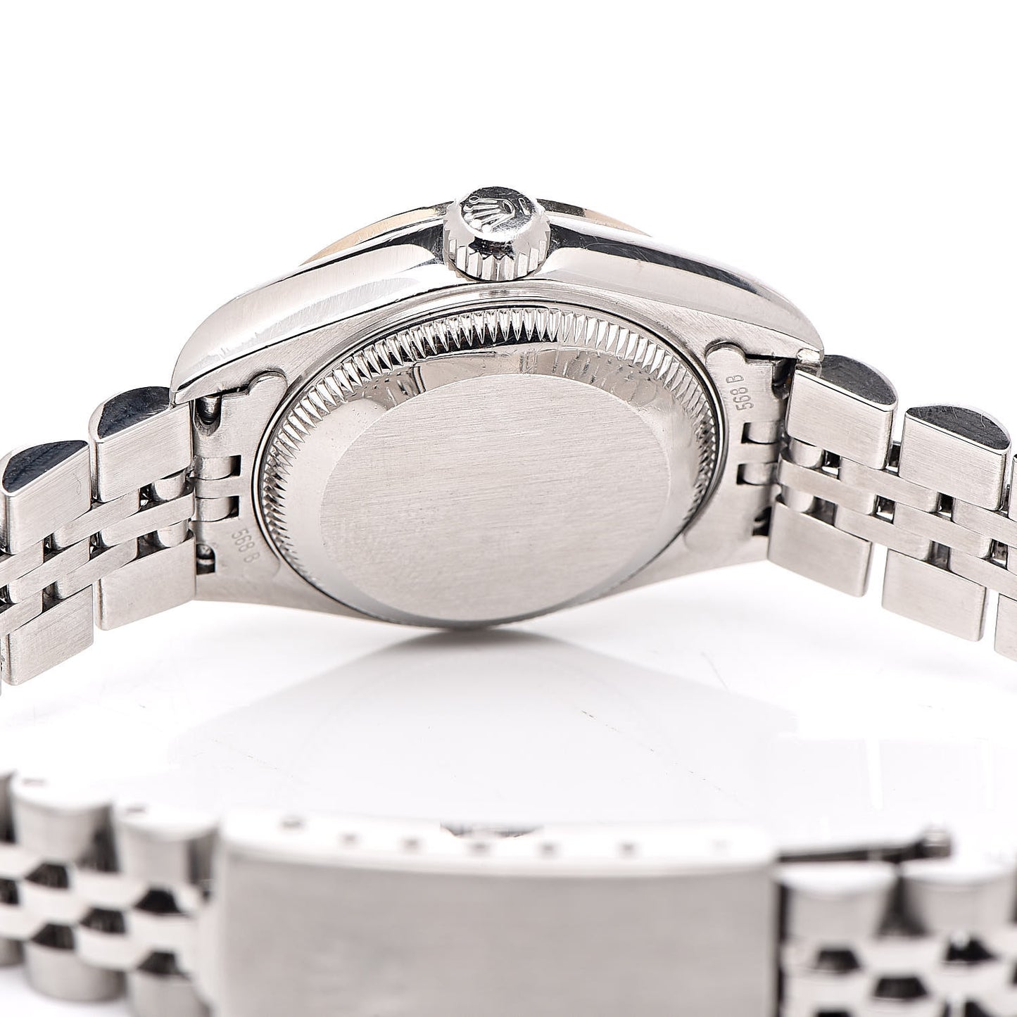 Stainless Steel 18K White Gold Diamond 26mm Oyster Perpetual Datejust Watch Silver Roman 79174