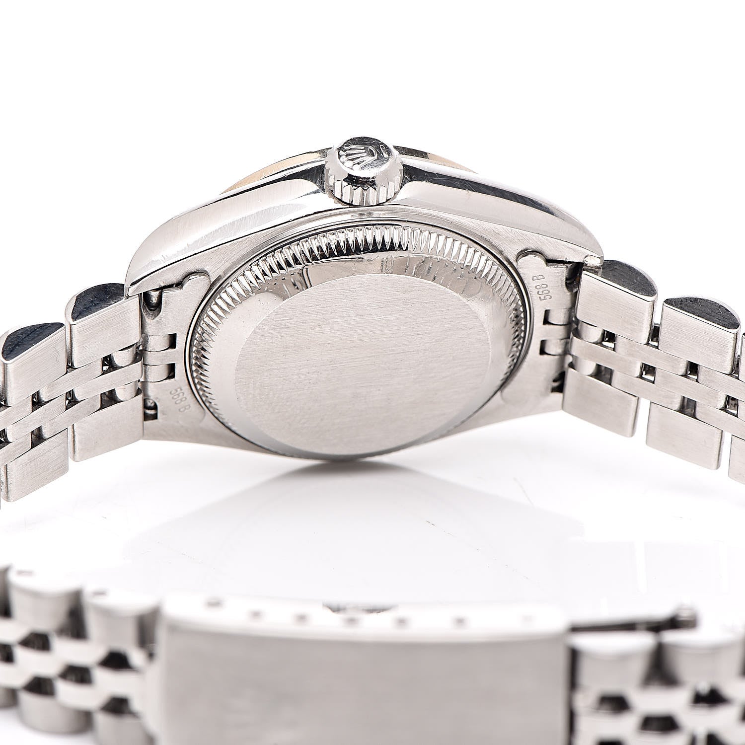 Rolex Stainless Steel 18K White Gold Diamond 26mm Oyster Perpetual Datejust Watch Silver Roman 79174 5 of 7
