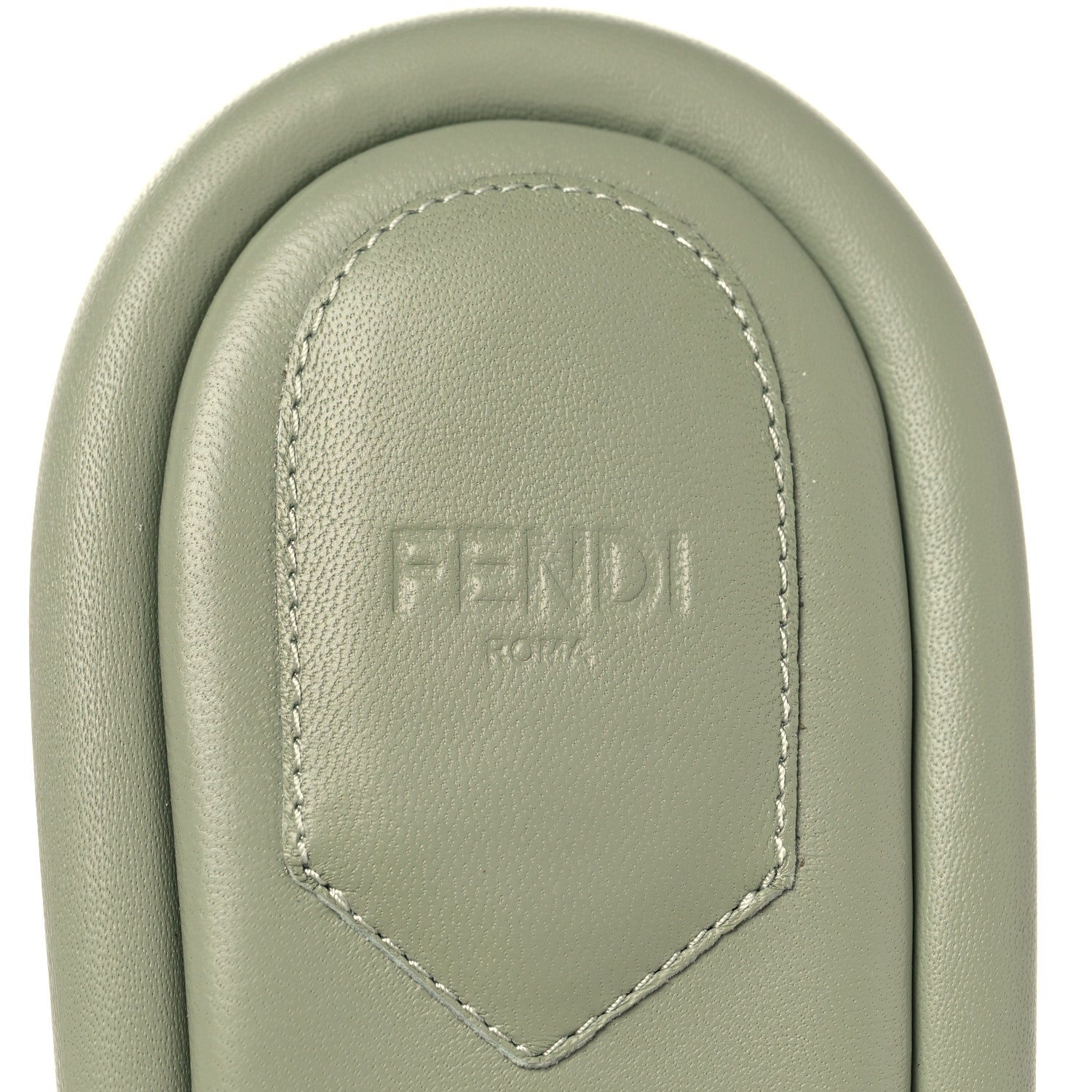 Fendi Nappa Baguette 60mm Slide Sandals 39.5 Musk 8 of 9