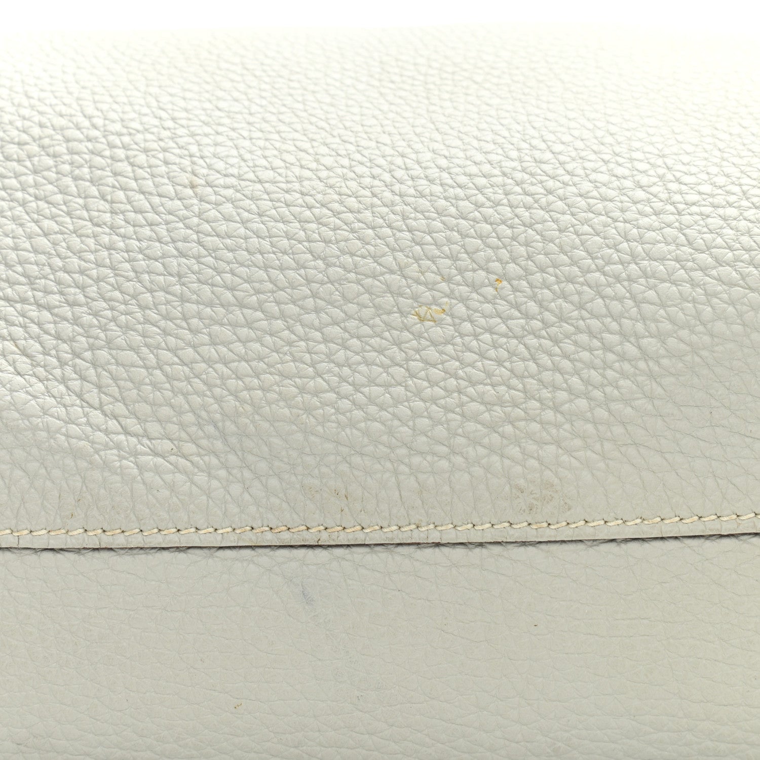 Hermes Taurillon Clemence Double Sens 36 Reversible Tote Gris Perle Orange 15 of 15