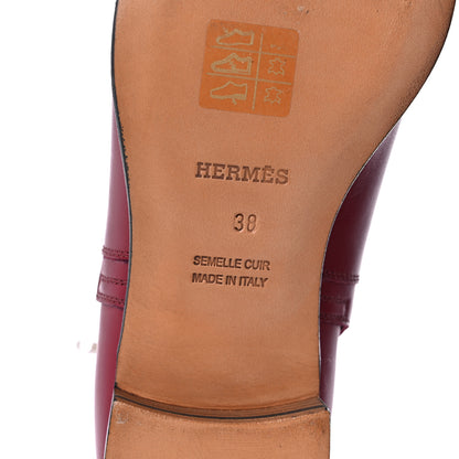 Hermes Calfskin Neo Low Boots 38 Carmin Black 7 of 13