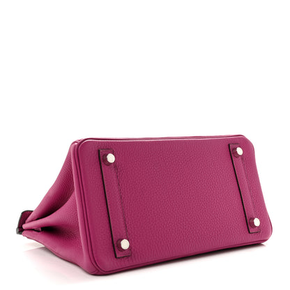 Hermes Togo Birkin 25 Rose Pourpre 4 of 12