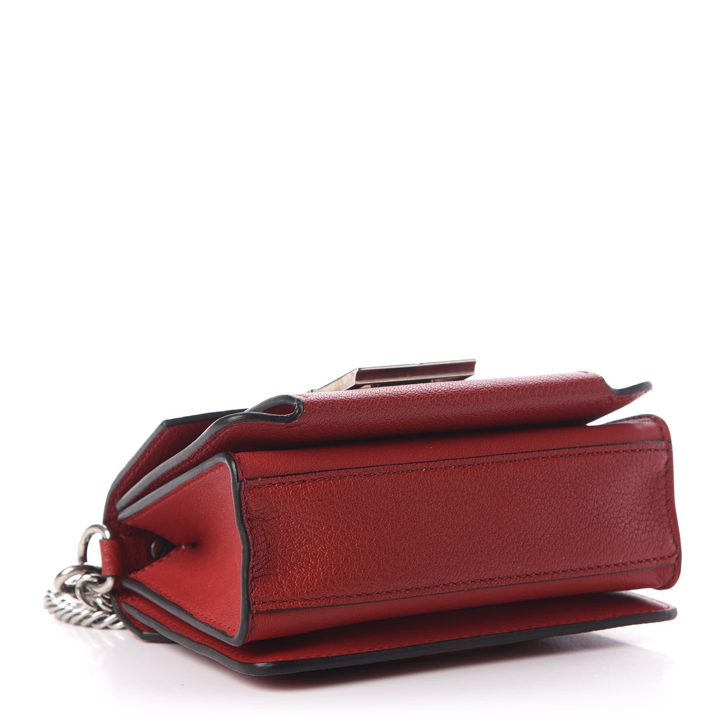 Givenchy Goatskin Mini GV3 Shoulder Bag Bright Red 4 of 9