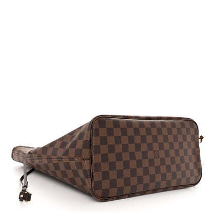 Louis Vuitton Damier Ebene Neo Neverfull MM Rose Ballerine 5 of 11