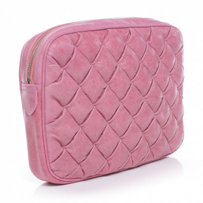 Balenciaga Chevre Quilted Matelasse Makeup Clutch GM Bubblegum 3 of 6