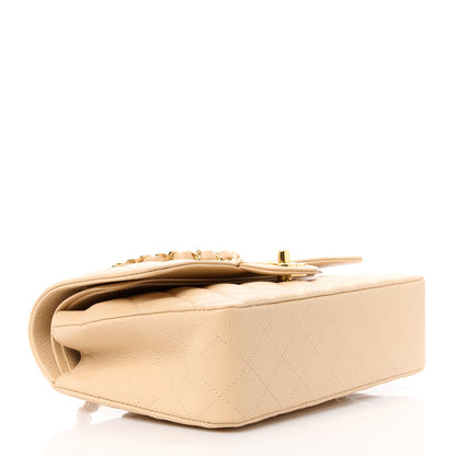 Chanel Caviar Quilted Medium Double Flap Beige 4 of 12
