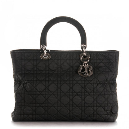 Christian Dior Nylon Cannage Large Lady Dior Black 1 of 8