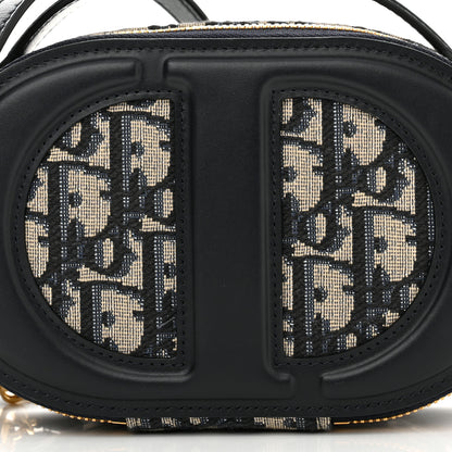 Christian Dior Oblique CD Signature Oval Crossbody Camera Bag Blue Multicolor 9 of 12