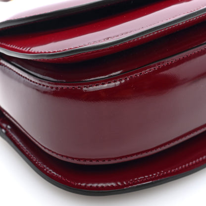 Gucci Shiny Polished Calfskin Medium Bamboo Diva Rosso Ancora Red 9 of 10