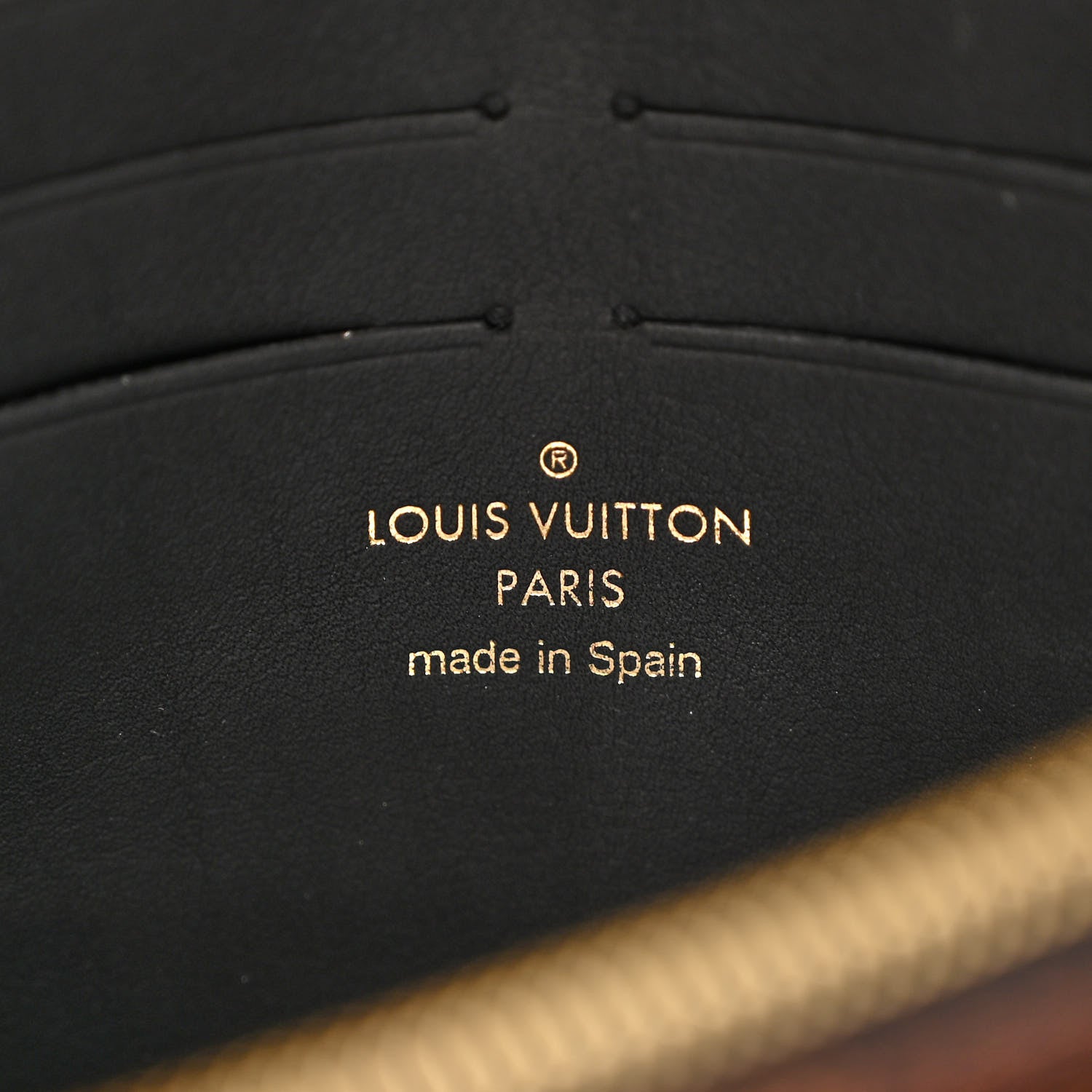Louis Vuitton Damier Ebene Vavin Chain Wallet Black 6 of 9
