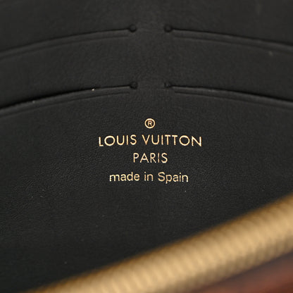 Louis Vuitton Damier Ebene Vavin Chain Wallet Black 6 of 9