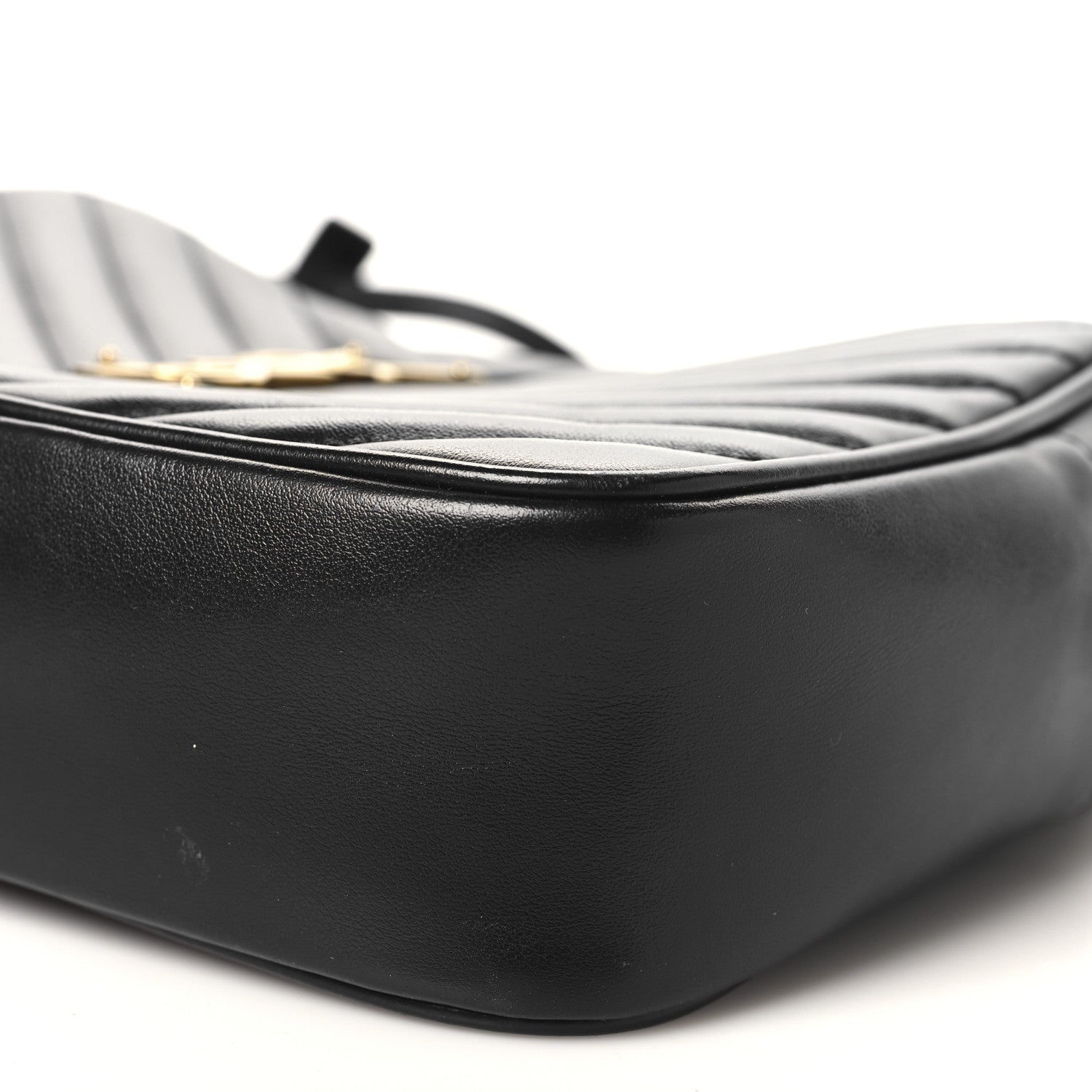 Saint Laurent Calfskin Matelasse Monogram Lou Camera Bag Black 9 of 9