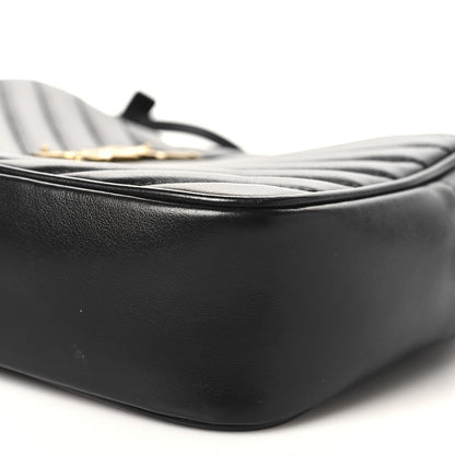 Saint Laurent Calfskin Matelasse Monogram Lou Camera Bag Black 9 of 9