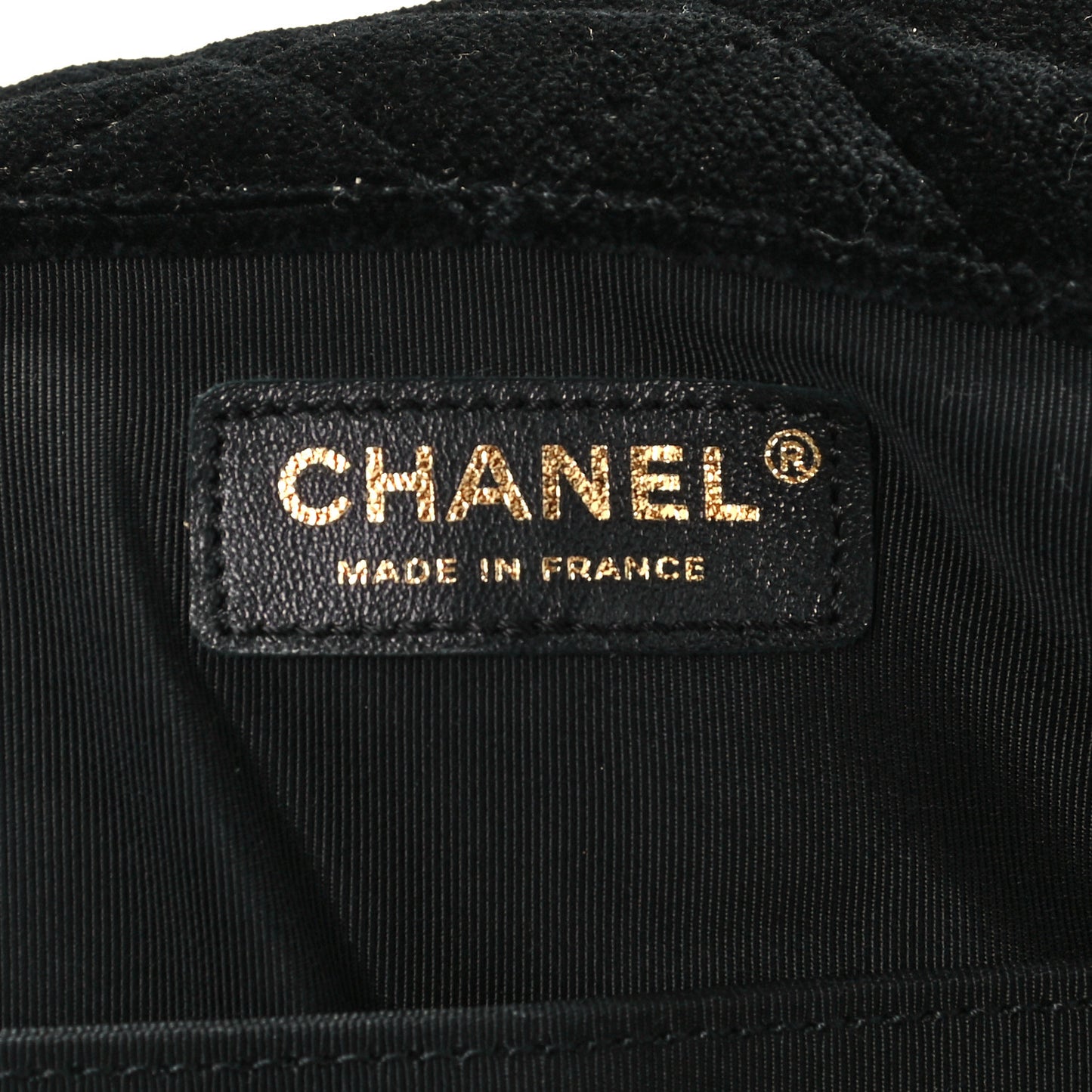 Suede Quilted XXL Travel Flap Bag Black
