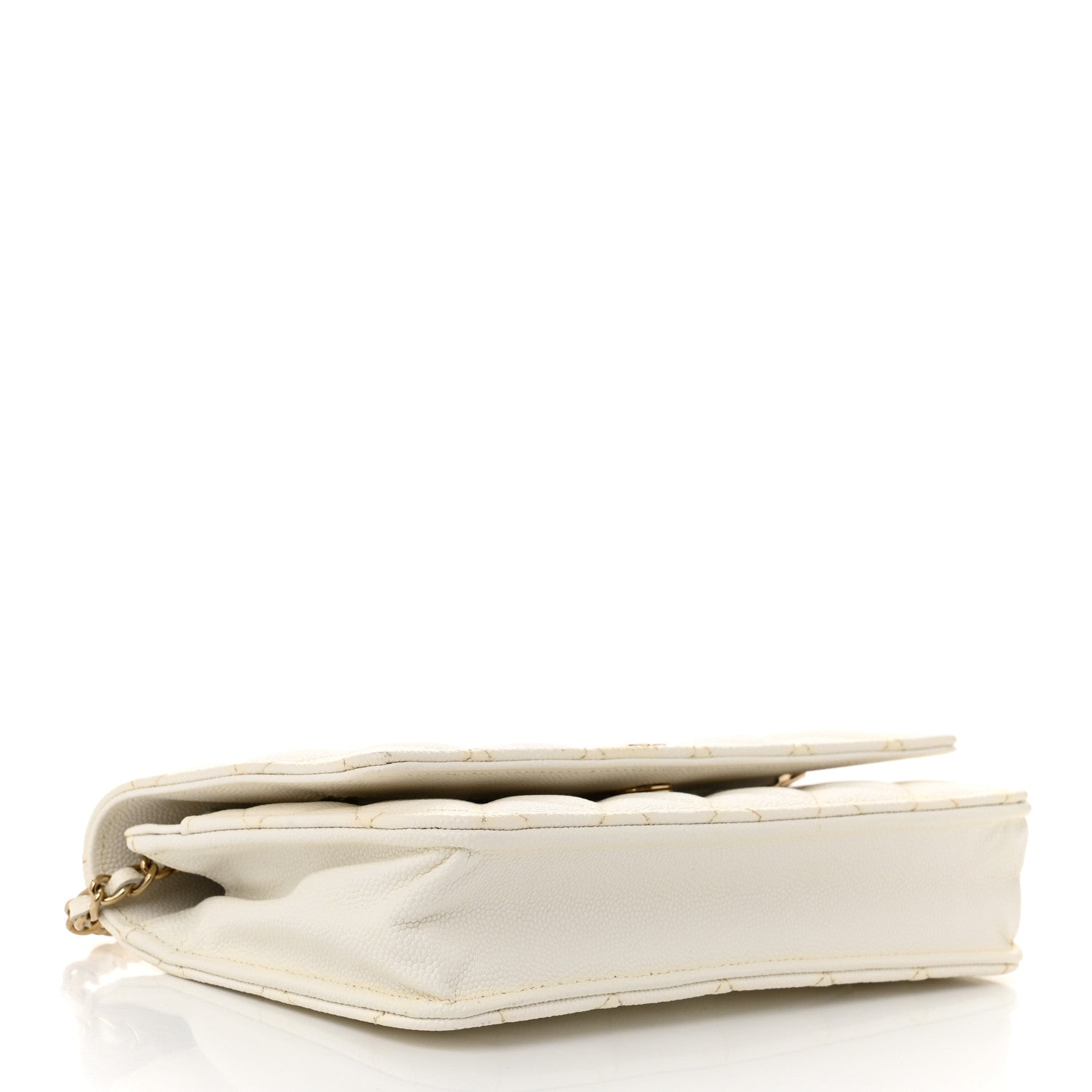 Chanel Caviar Quilted Wallet On Chain WOC White 4 of 12