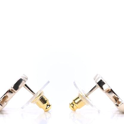 Chanel Crystal CC Earrings Gold 3 of 4