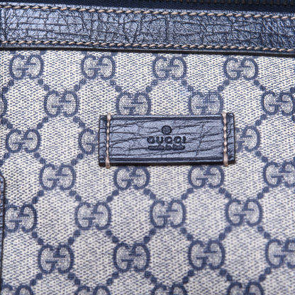 Gucci GG Supreme Monogram Web Large Carry On Duffle Bag Navy 11 of 14