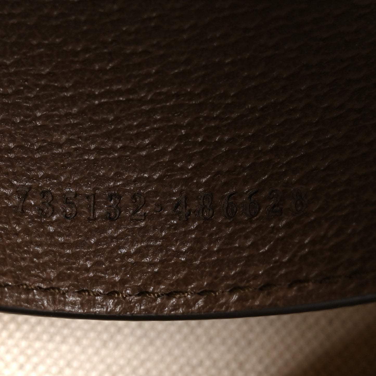 GG Supreme Monogram Textured Dollar Calfskin Web Small Ophidia GG Handbag Beige Ebony New Acero